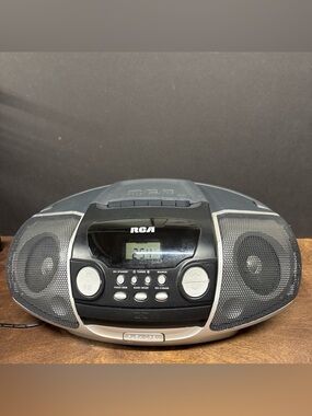 Portable RCA CD/CD-R Boombox - Black and Gray